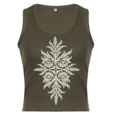 Tribal Pattern Printed Tank Top